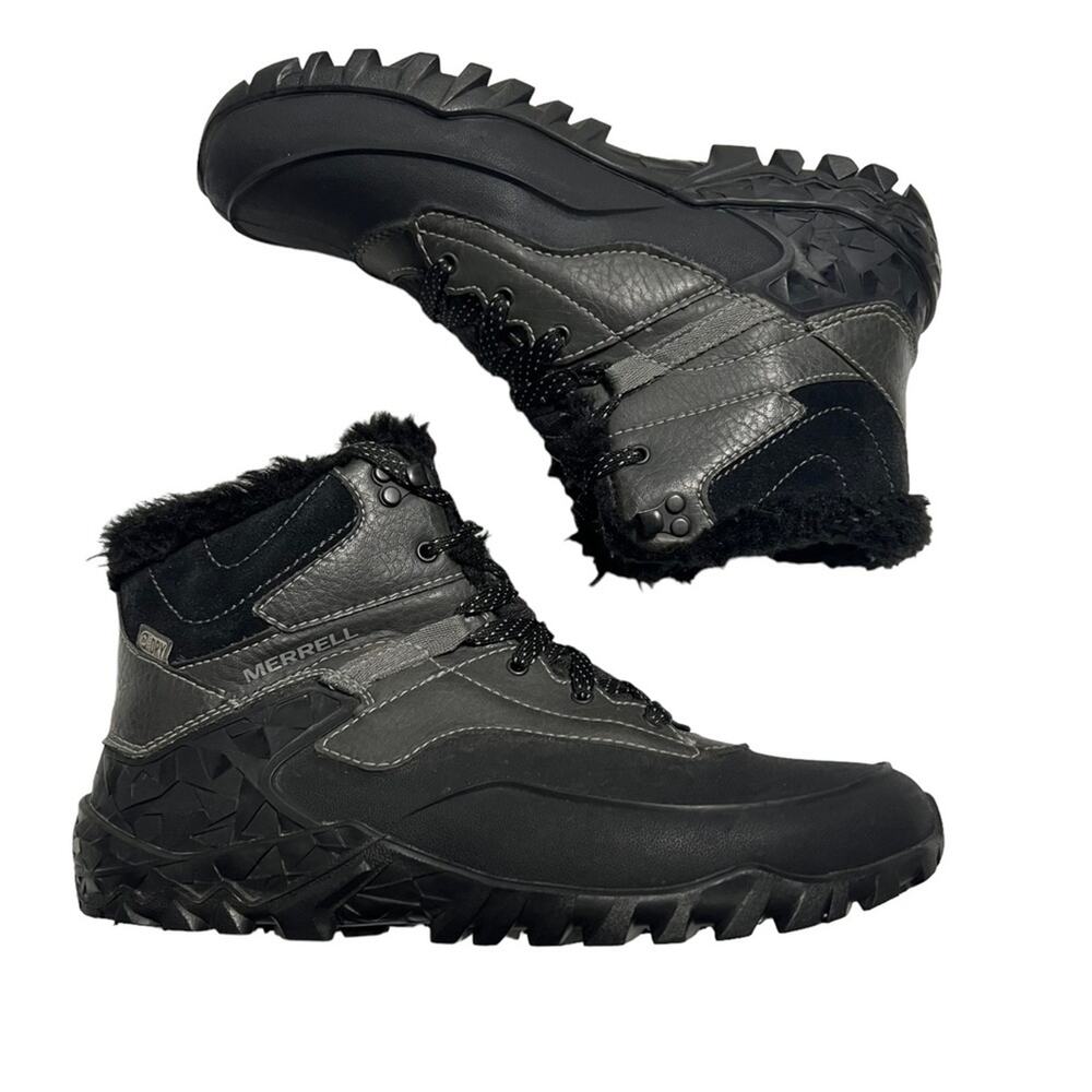 Merrell Fluorecin Black Shell Waterproof Ice Wint… - image 1